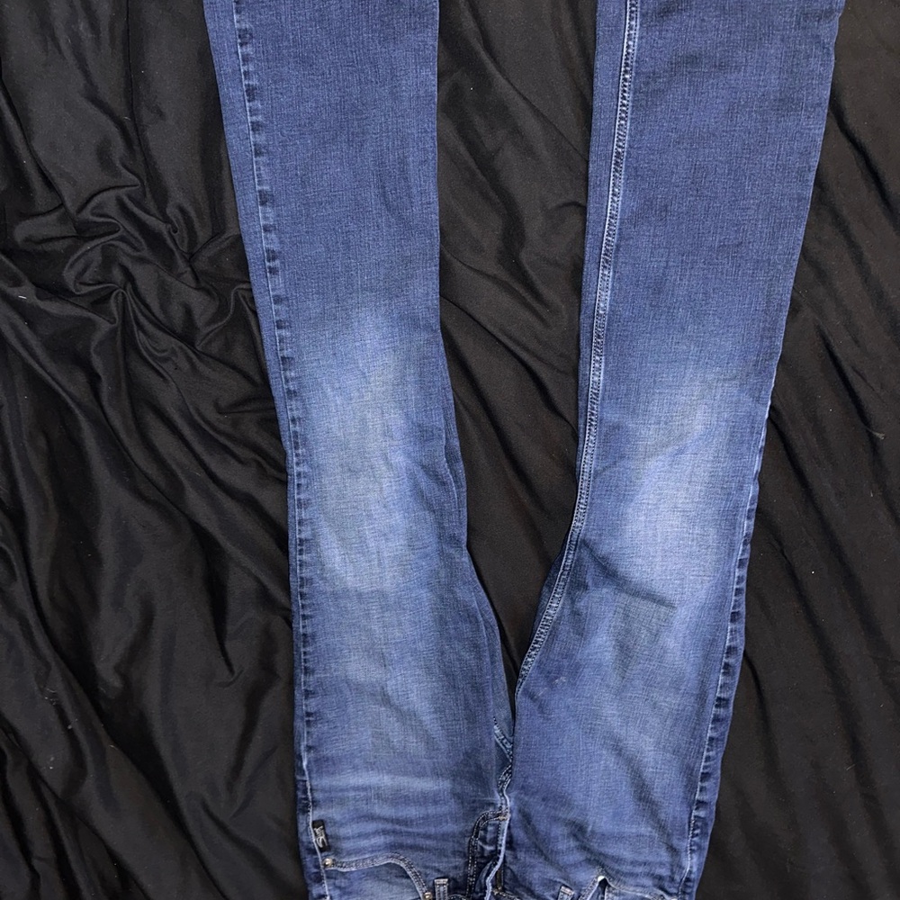 Silver Jeans Dark and Light Blue Contrast Skinny Jeans